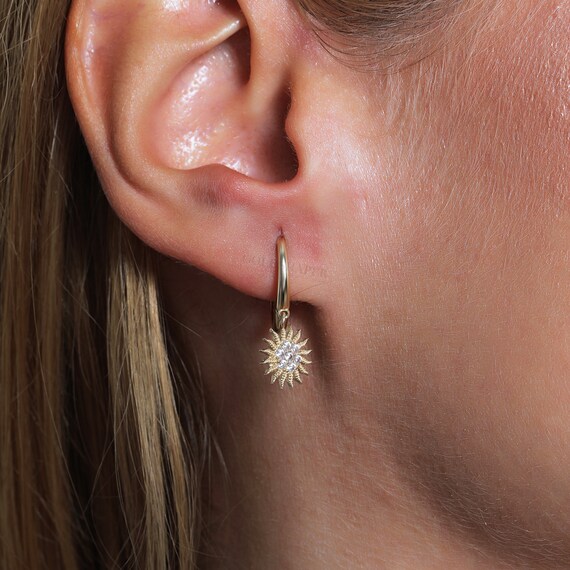 Orecchini A Cerchio 40 Mm - Acciaio Inossidabile Placcato Oro X20 - Foto 9