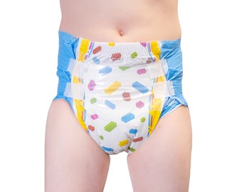 Kiddo Let's Build Adult Diaper ABDL High absorbency Brand new