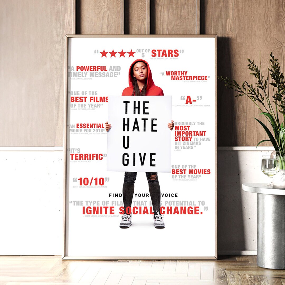 The Hate U Give Movie Posters Custom Film Posters Personalized Movie ...