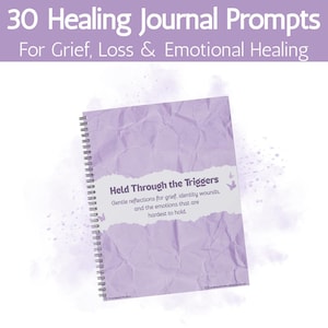 30 Prompt Healing Journal | Guided Self-Reflection Journal | Digital Grief Journal PDF | Trauma Recovery Workbook | Mental Health Journal