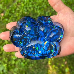 Glitter Paw Taba Squishy - Stress Relief Fidget Toy