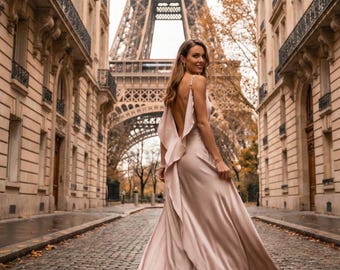 strapless open back dress Bernadette Dress Jude Cloth in Heritage Chains Hot Pink| Jude Connally main image 0