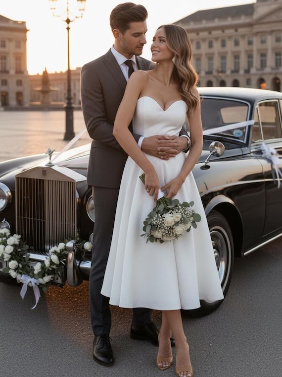 bride mini dress ALICE Beaded Mini Dress main image 0