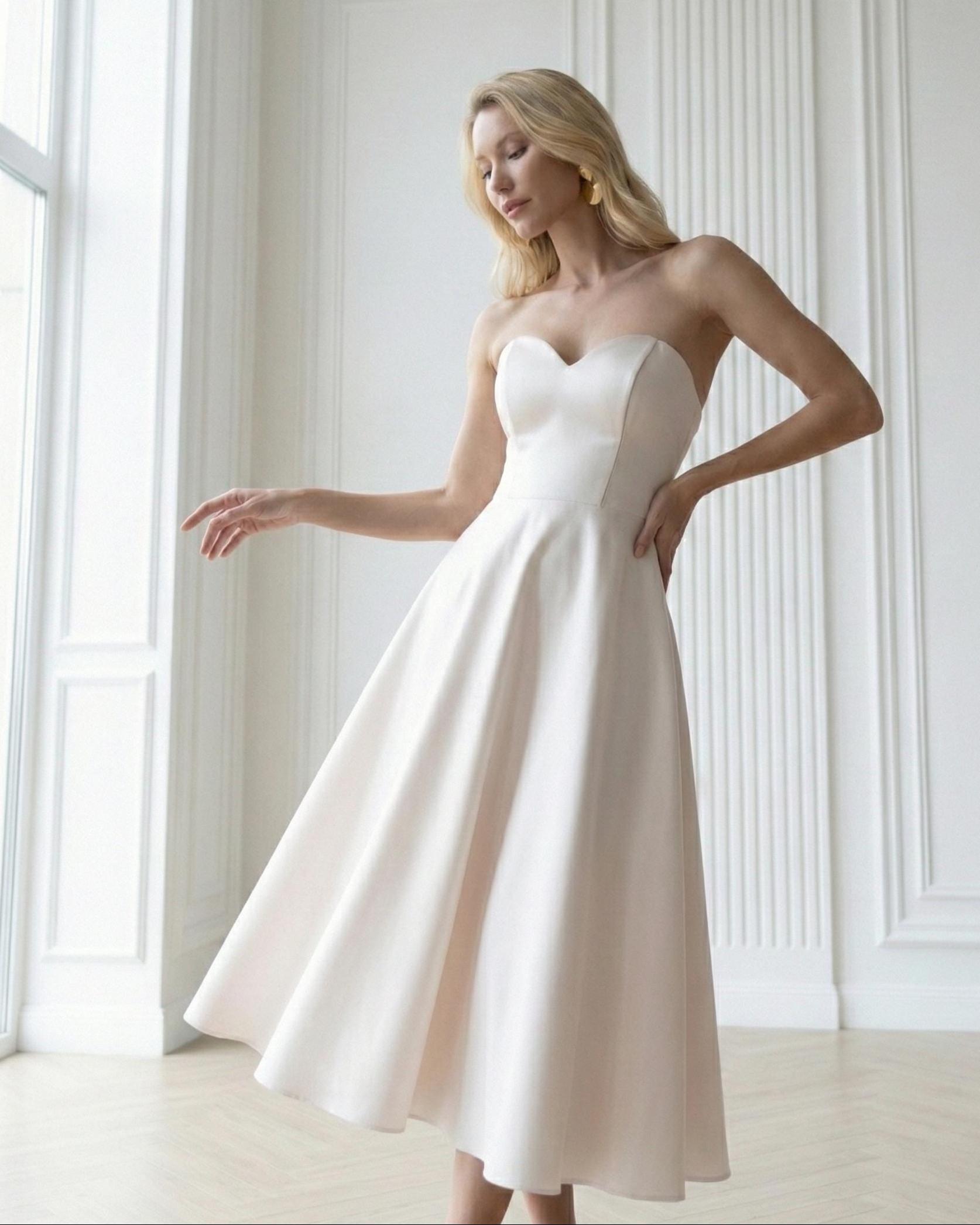 knee length dresses for ladies Esme Midi main image 0