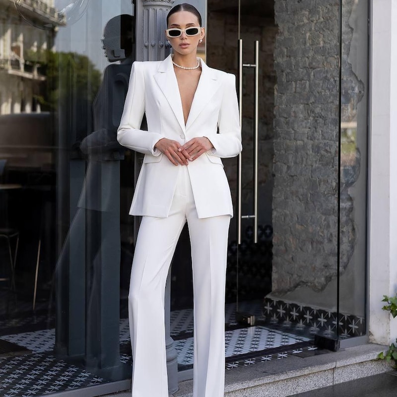 White Suit Women Etsy — free download