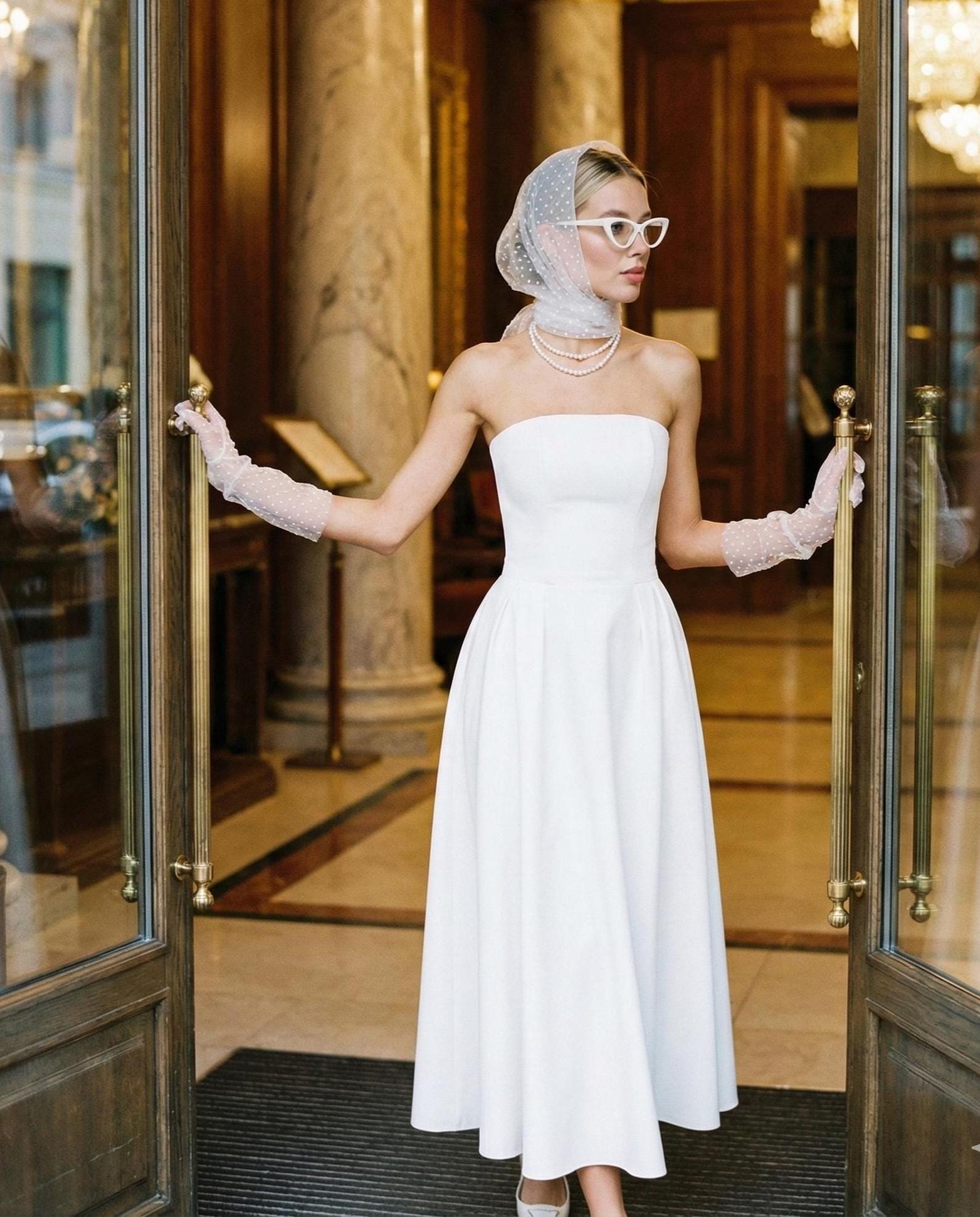 Tea Length Rehearsal Dinner Dress - Etsy