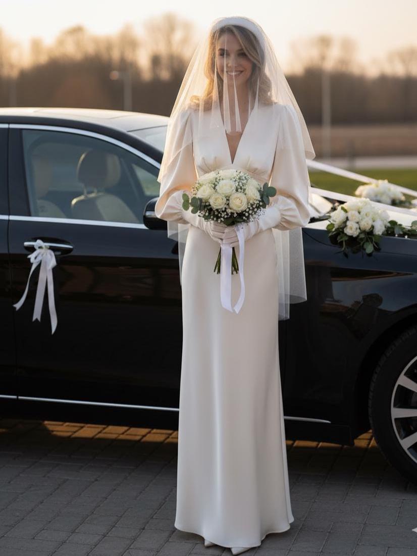 Champagne Long Sleeve Maxi Dress - Etsy