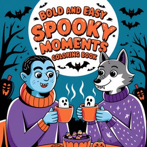 90+ Halloween Cute Coloring Pages, Coloring for Kids, Kawaii Coloring Pages, Cute Ghost Coloring Pages, Printable Coloring, Adult Coloring