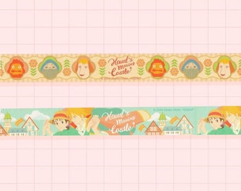 Howl Washi Tape, Anime Masking Tape - 15" Sample Only - Not A Full Roll