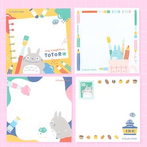 Cute Anime Memo Sample Set, Junk Journaling, Scrapbooking - 4 Sheets Only - Not A Memo Pad