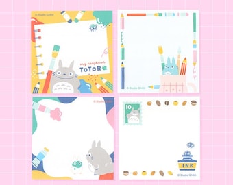 Cute Anime Memo Sample Set, Junk Journaling, Scrapbooking - 4 Sheets Only - Not A Memo Pad