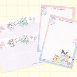 Kawaii Memo Sample Set, Junk Journaling, Scrapbooking - 4 Sheets Only - Not A Memo Pad