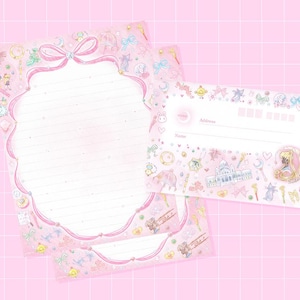 Magical Girls Stationery Set, Happy Mail Supply, Kawaii Stationery