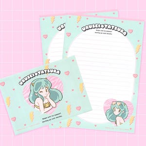 Space Girl Stationery Set, Lum Stationery, Kawaii Stationery