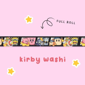 Cute Comic Washi Tape, Junk Journaling, Scapbooking - FULL ROLL