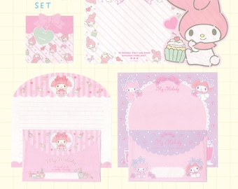 Cute Mel Stationery Set, Happy Mail Supply, Kawaii Stationery