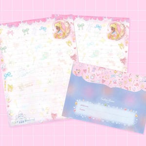 Magical Girls Stationery Set, Happy Mail Supply, Kawaii Stationery