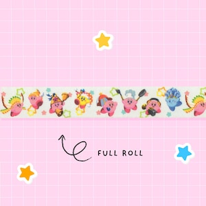 Cute Anime Washi Tape, Junk Journaling, Scarpbooking - FULL ROLL