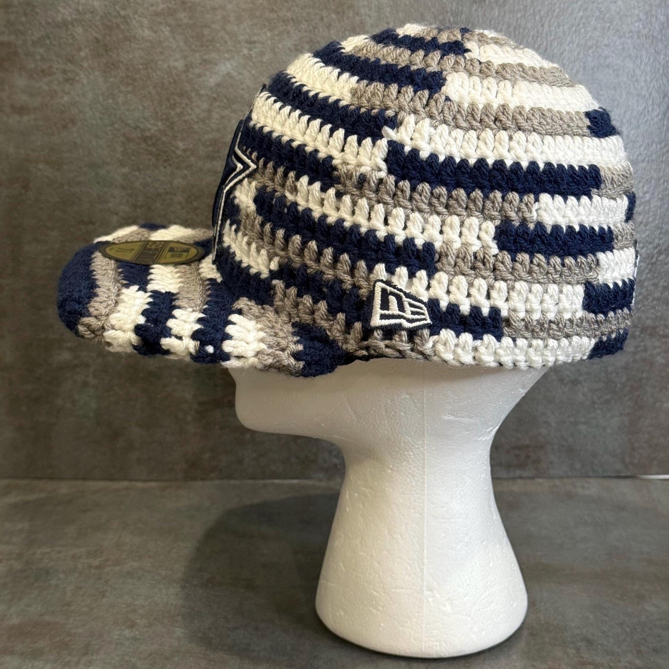 Custom Crochet Baseball Cap | Includes Base Hat + Handmade Crochet