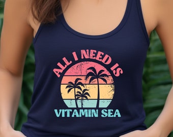 Vitamin Sea Racerback Tank Top: Sommer Geschenk