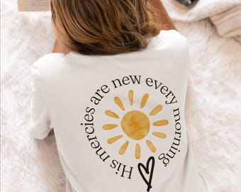 Seine Mercies sind New Jersey Kurzarm-T-Shirts