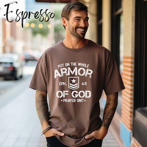 Armor of God T-Shirt: Christian Faith Based Apparel, Comfort Colors