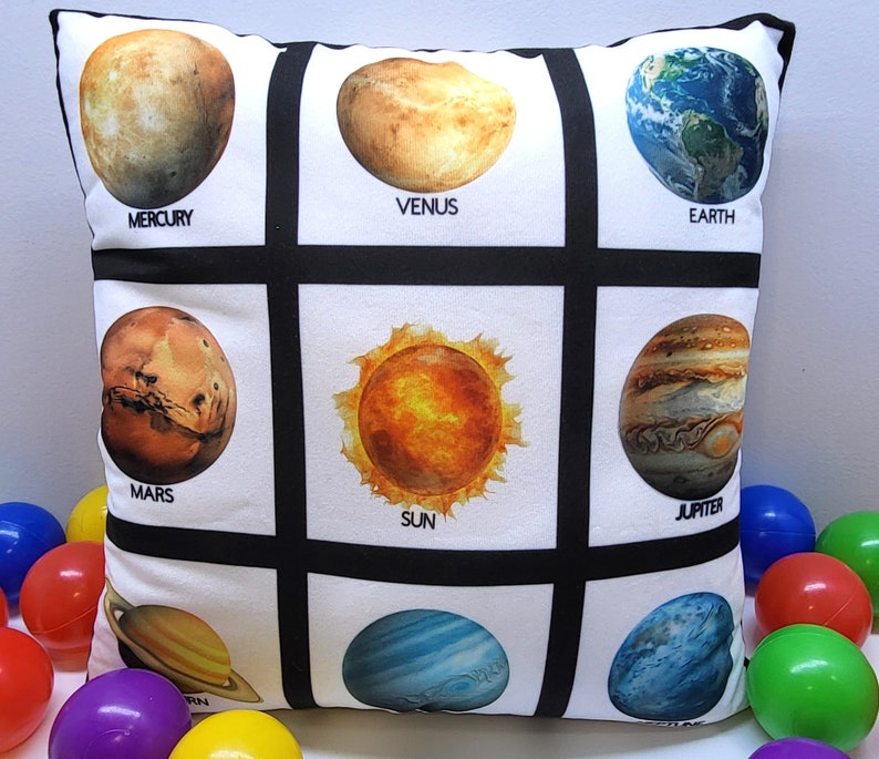 Personalized Learning Custom Pillow Gift for Kids Educational Kindergarten Back to School Pre-K Counting Baby Birthday Gifts Numbers 1-100 image 4