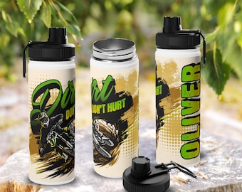 Personalized Dirt Bike Tumbler: Motocross Gift for Riders - 20oz Stainless Steel