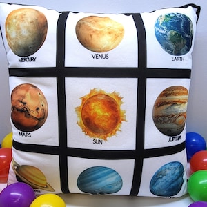 Personalized Learning Custom Pillow Gift for Kids Educational Kindergarten Back to School Pre-K Counting Baby Birthday Gifts Numbers 1-100 画像 1