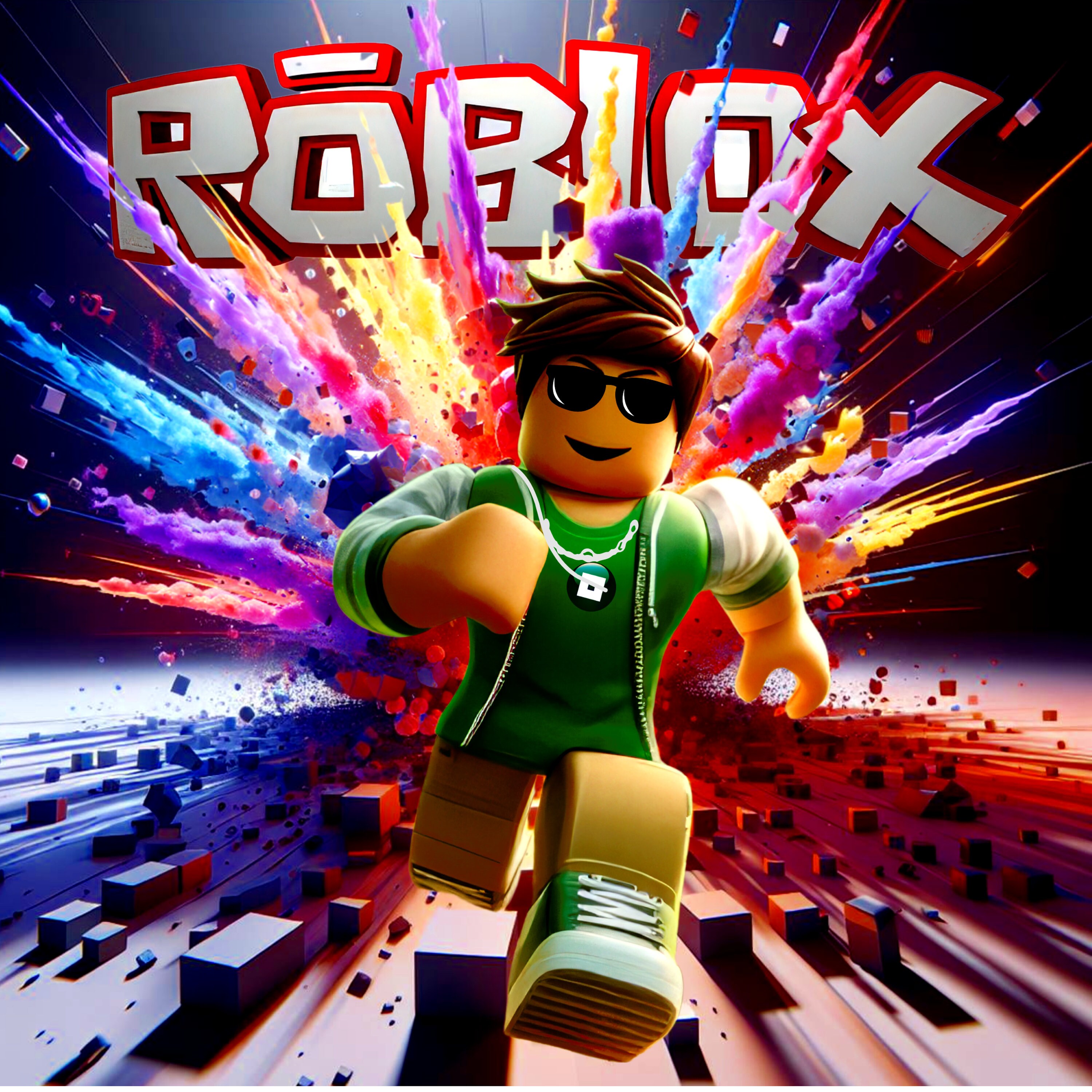 Roblox Cartoon Poster: Kids Room Digital Wall Art (PNG Download) - Etsy