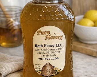 Honey, 1lb raw unfiltered honey