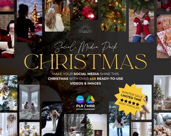 Christmas Reels & Stock Images: 2025 Social Media Content (PLR/MRR)