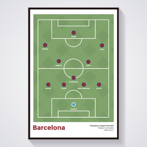 Barcelona - Champions League Winners 2011 - Etsy