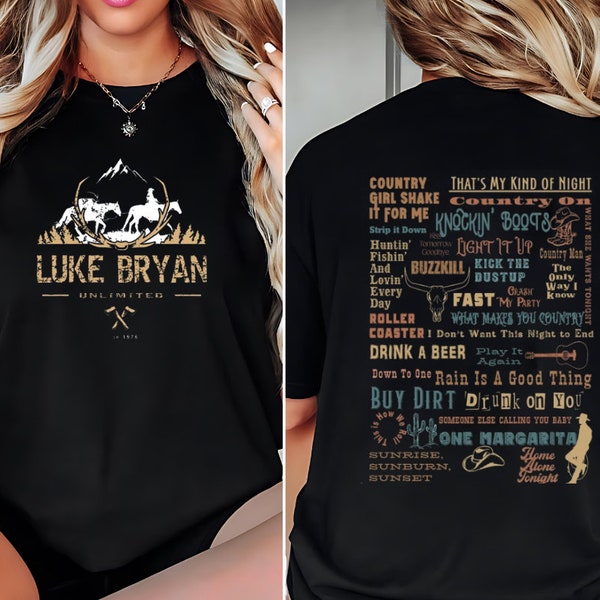 Luke Bryan Shirt, Country On Tour Sweatshirt, Luke Bryan Concert Shirt, Luke Bryan Vintage Country on Tour Hoodie, Luke Bryan Fan Shirt