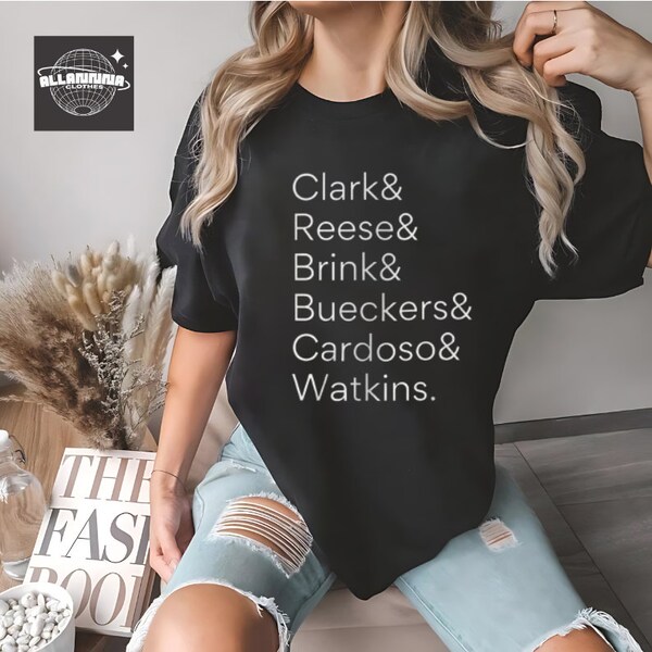 March Madness 2024 Women's Basketball Stars Shirt - Clark, Reese, Brink, Bueckers, Cardoso, Watkins Sweashirt - Elite Six Tribute Hoodie