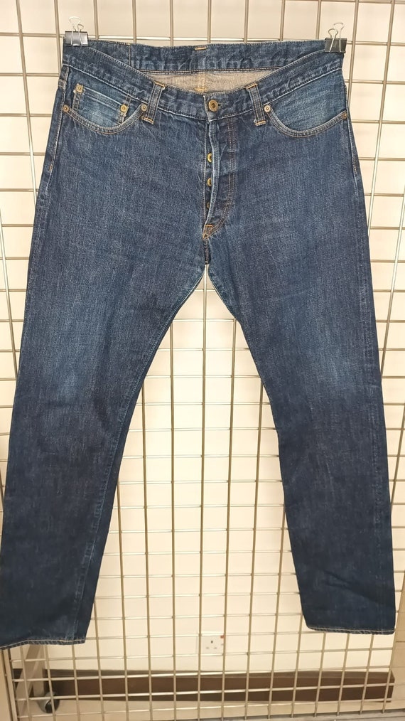 HINARRL SELVEDGE DENIM インディゴ　W34 USA製 Vintage Japan Blue Selvedge Denim Jean W34/W34 - Etsy