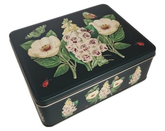 Botanical storage tin