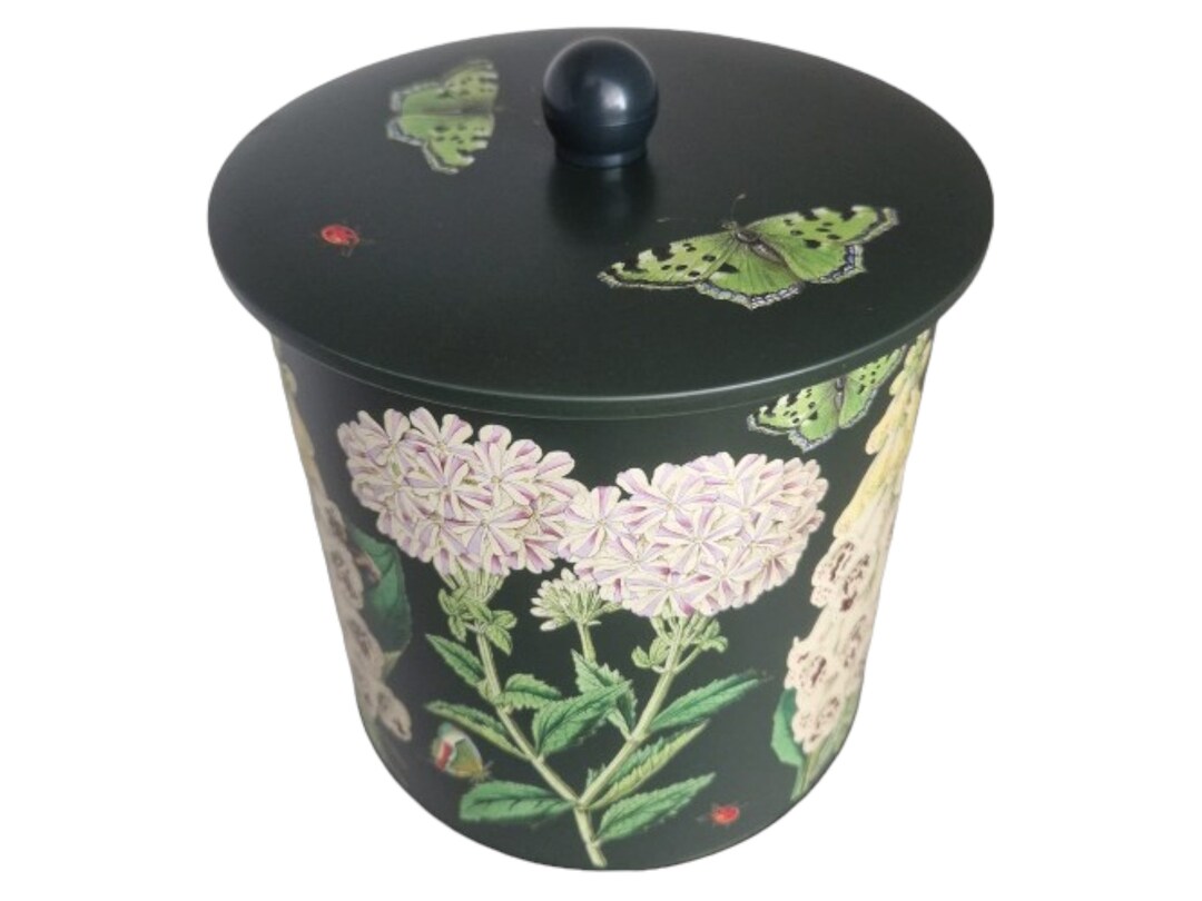 Madame Treacle Storage Container Botanical Storage Tin Tin Round Ø 17 X ...