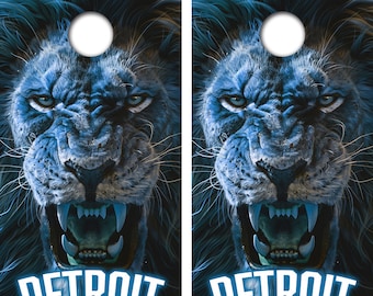 Detroit Lions Cornhole Board Skin Wraps FREE LAMINATE