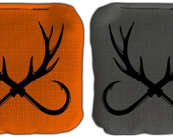 Hunting Fishing Cornhole Bags Set of 8