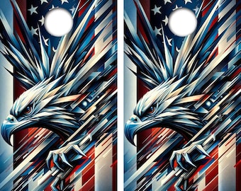 America 250th Anniversary Cornhole Board Skin Wraps FREE LAMINATE