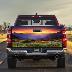 Golden Pasture Truck Tailgate Wrap Vinyl Graphic Decal Sticker Wrap