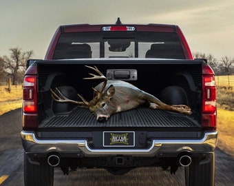 Huge White Tail Buck Deer Truck Tailgate Wrap Vinyl Graphic Decal Sticker Wrap