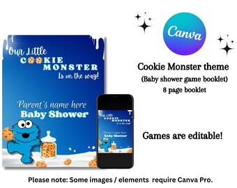 Cookie Monster Baby Shower Invitation - Etsy