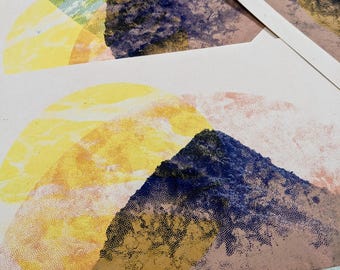 Affiche sérigraphie, tirage sérigraphie artisanale, impression A4, Martinique