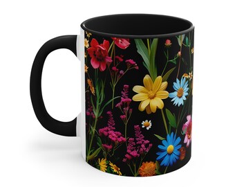 Wildflower gift mug, for the coffee or tea drinker.