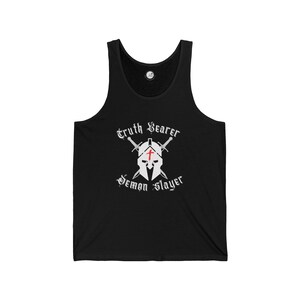 Christian Tank Top, Faith Tank, Spiritual Apparel, Bible Verse Shirt, Religious Workout Gear, Unisex Jersey
