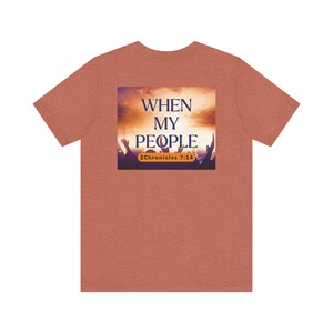 Christian Unisex Tee, Religious Bible Verse Shirt, Faith Inspirational Apparel, Church Group Clothing, Short Sleeve Top