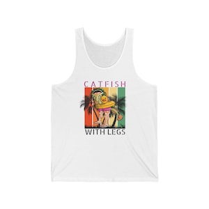 Catfish with Legs at the Beach, fun apparel, humor, Men&#39;s shirt, Women&#39;s shirt, tank top