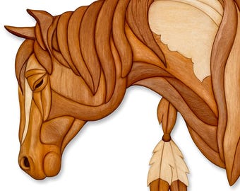 Warrior's Pony Intarsia Pattern